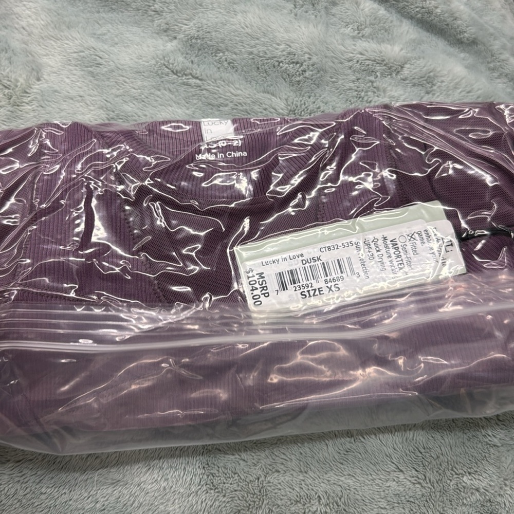 NWT • Lucky in Love • Avant Garde 1.0 • It's A Wrap Long Sleeve • 💜 Dusk • XS - Picture 13 of 13